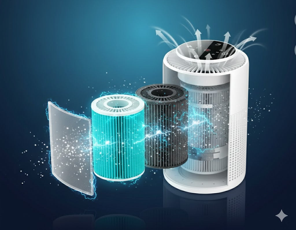 PureDesktop 2025™: Purificatore d'Aria HEPA H13